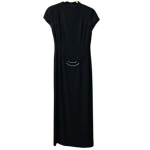 David Warren Black Formal Vintage Classic Gown Dress Vintage USA 8